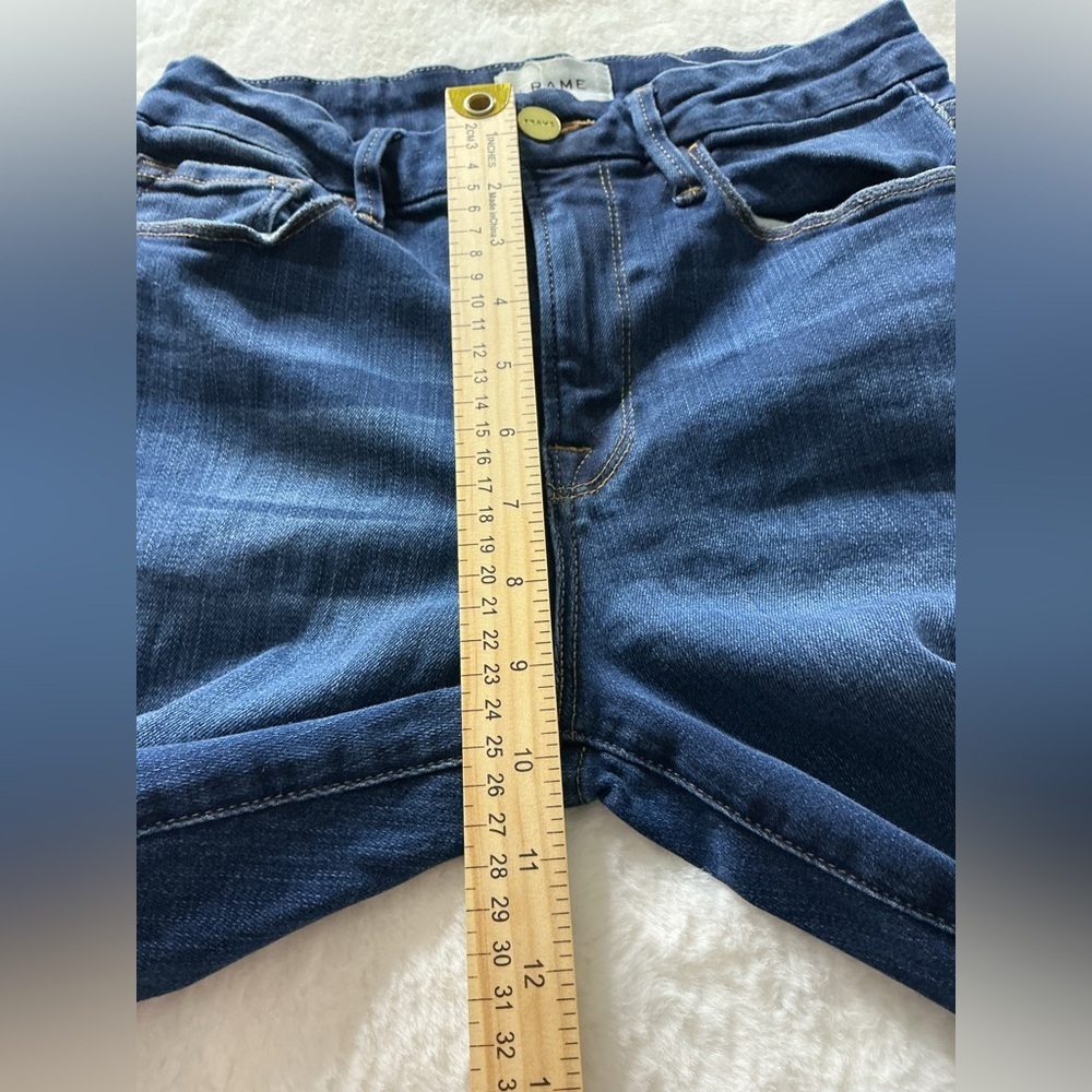 FRAME Denim Le High Flare (o Straight) Jeans - Talla 28 - Azul Oscuro - Picture 6 of 9